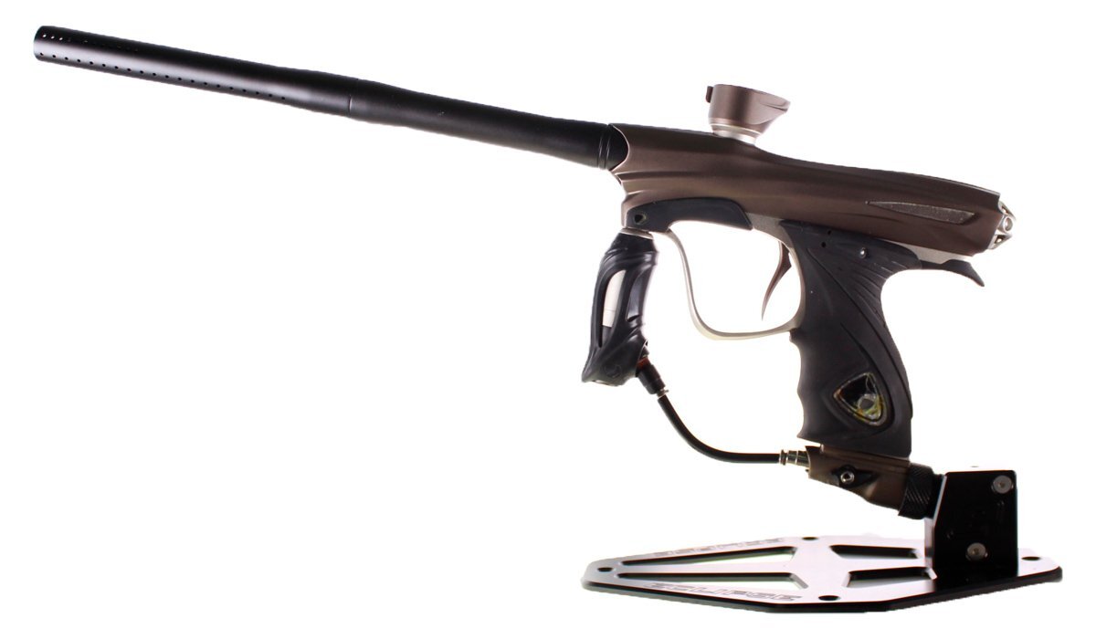 Used Dye NT10 Electronic Paintball Marker Gun Only Brown Silver No