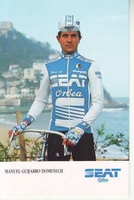 CYCLISME  carte cycliste MANUEL GUIJARRO DOMENECH équipe SEAT ORBEA 1986