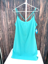 Columbia Woman's Sportswear Rapid Creek V-Neck Stretch Dress Large Blue 10-AE7