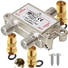 TV SAT Antennen Verteiler 2 Fach Splitter + 3...