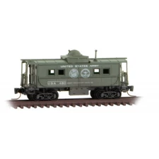 Z SCALE US ARMY Center Cupola Caboose USA #480 War of the Worlds MTL#535 00 510