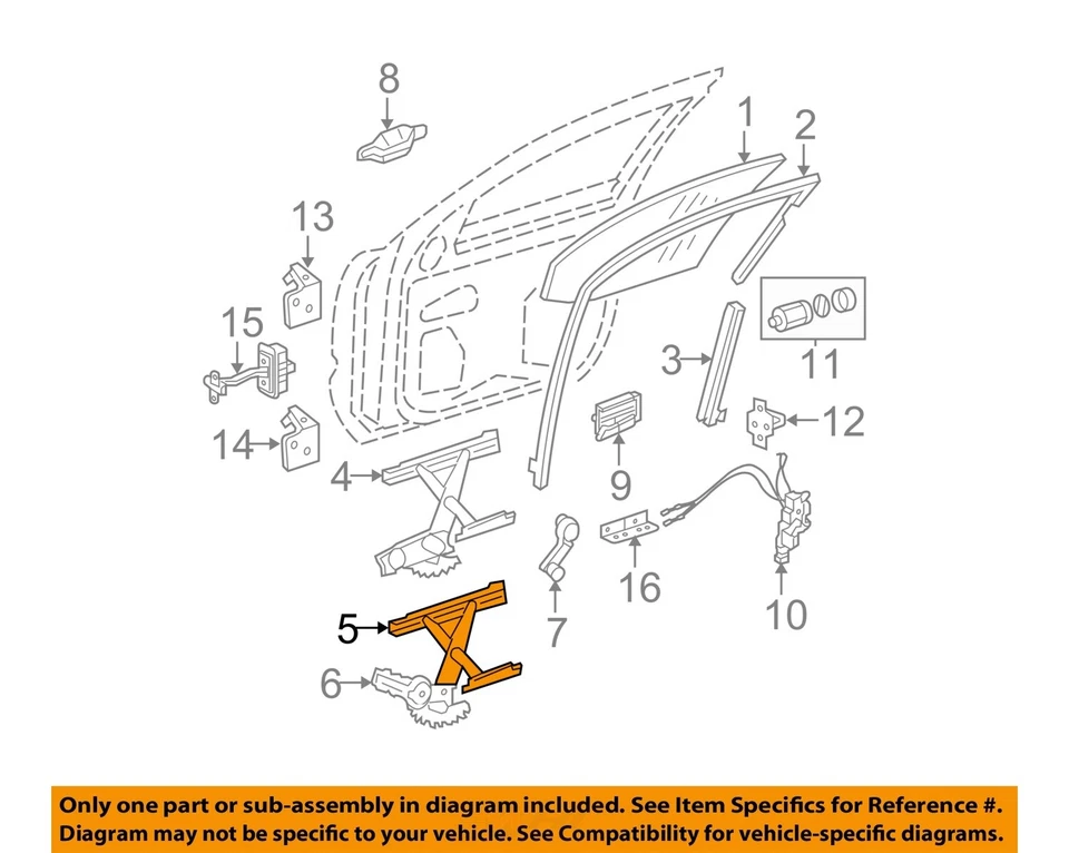 Puerta delantera del conductor OEM 2004 2005 2006 2007 2008 2009 2010 2011 Chevrolet Colorado Foto 3 de 4