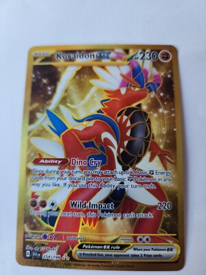 Pokémon Scarlet And Violet Koraidon EX/Ultra Rare GOLD 254/198 GM