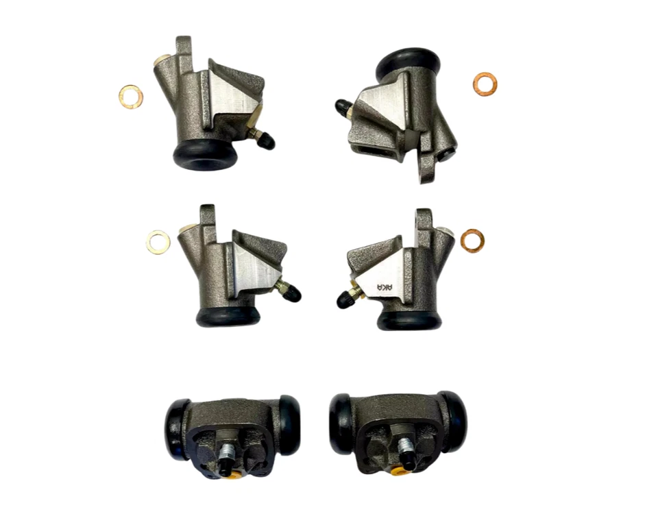 Juego de cilindros de rueda de freno delanteros y traseros DeSoto Chrysler 1956-1958 Foto 4 de 4