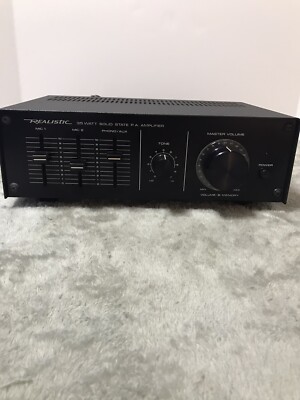 Realistic MPA 35A Public Address Amplifier 35 Watt Model 32-2027A Solid State