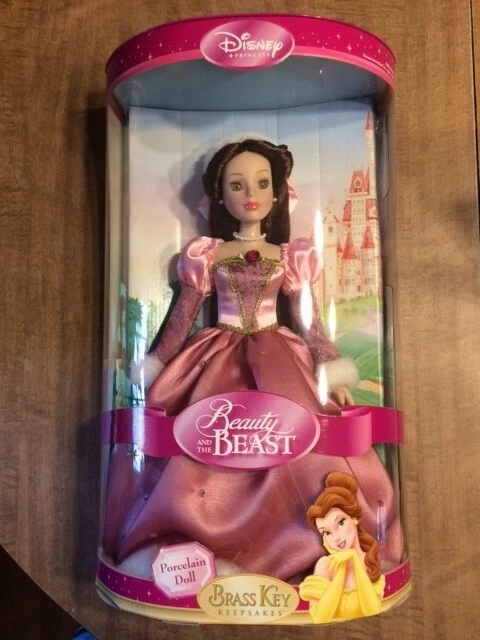 Disney Belle Beauty and the Beast Brass Key Keepsakes Porcelain Doll 2005