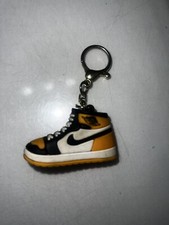 Nike Air Jordan Shoe Keychain 3D Mini Sneaker Charm Yellow
