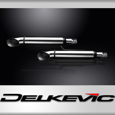 HONDA VTX1800F/N/R/S/T 04-08 410mm CUSTOM SCHALLDÄMPFER AUSPUFF KIT TURN OUT  