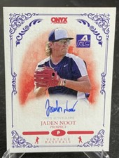 2022 Onyx Vintage Extended Auto Blue Ink #VA-JN Jaden Noot - Prospect