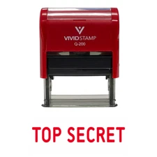 TOP SECRET Self Inking Rubber Stamp