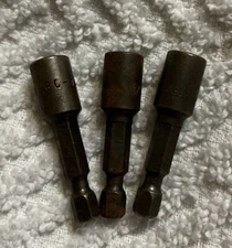 Lot Of 3: MDA-08 Apex 1/4'' Power Drive Nutsetter SAE Sheet Metal Screw Magnetic