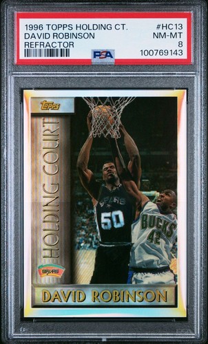 DAVID ROBINSON PSA 8 1996 TOPPS HOLDING COURT REFRACTOR HC13 - Picture 1 of 2