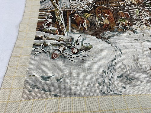 THE FORGE Burke's Die Schmiede Pastoral FINISHED UNFRAMED Cross Stitch 20x24.5 - Picture 2 of 14