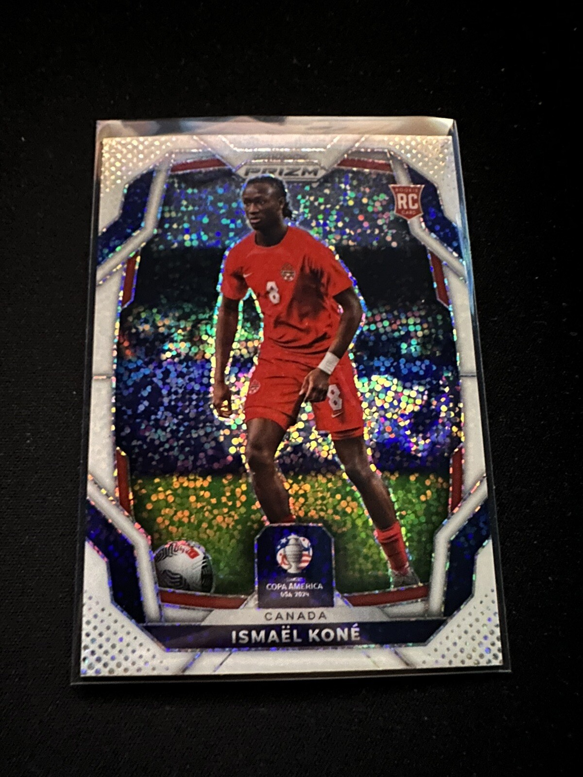 2024 Panini Prizm Conmebol Copa America Ismael Kone RC White Sparkle SP - Canada