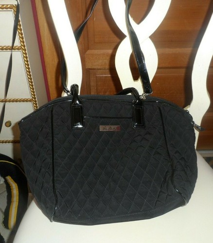 vera bradley black tote microfiber