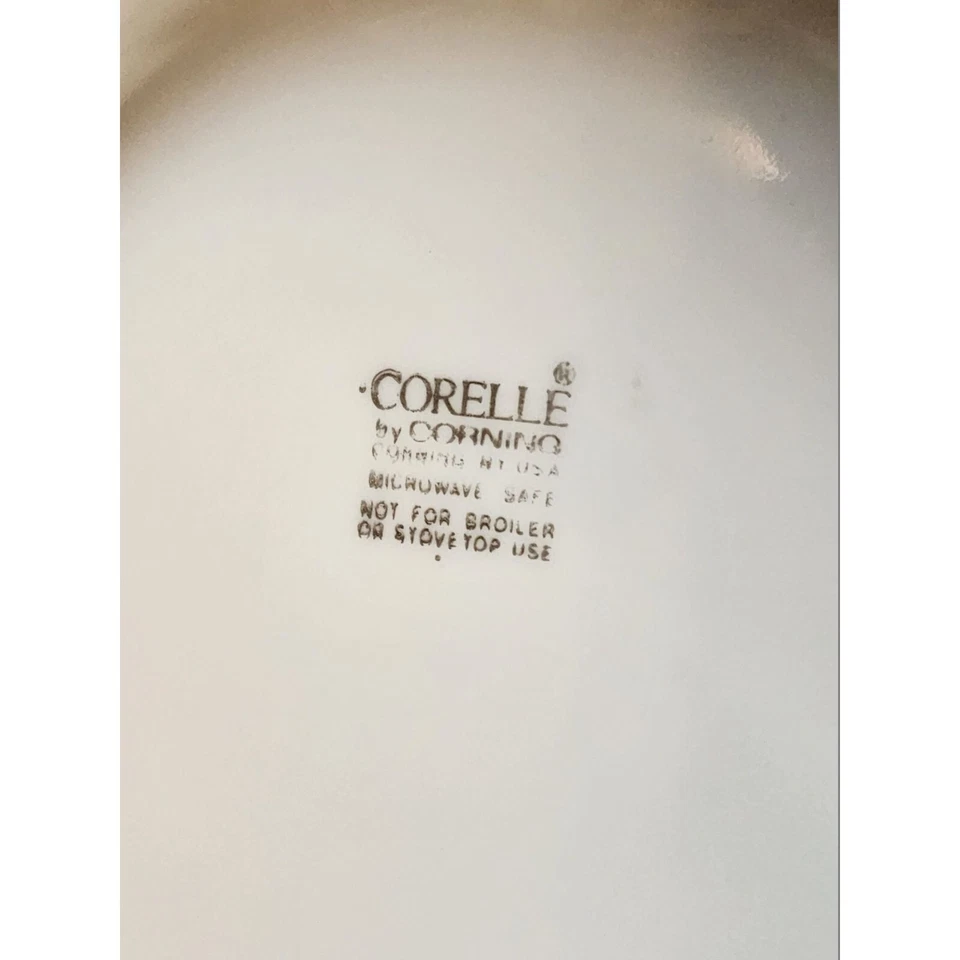 9 Vtg Corelle Apricot Grove Bread & Butter / Dessert Plates Discontinued Pattern - Image 4 of 4