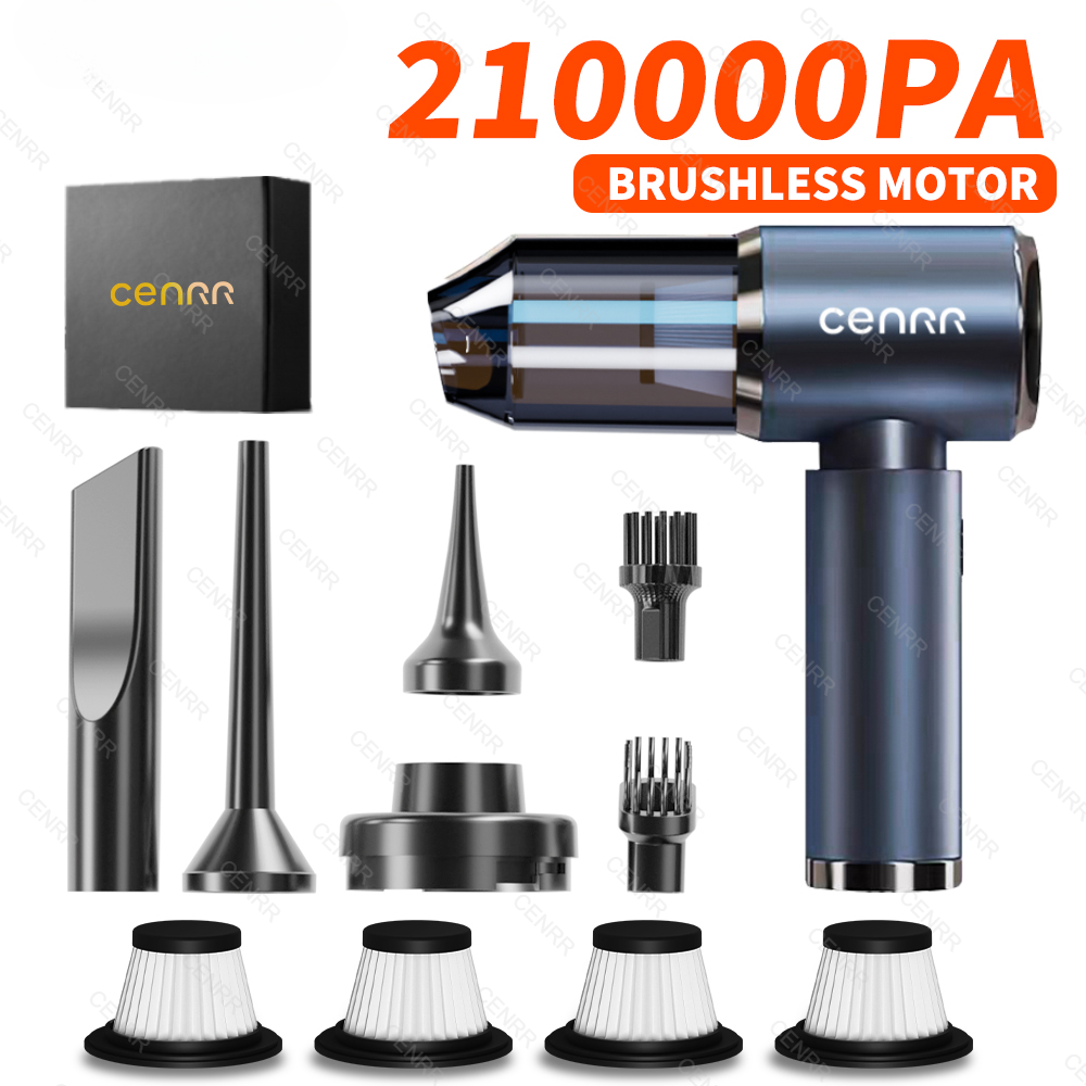 210000PA Car Vacuum Cleaner Portable Mini Powerful Wireless Cleaner For Blower