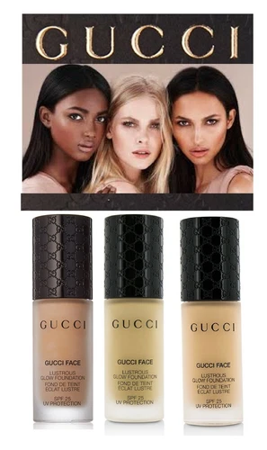 GUCCI FACE Lustrous Glow Foundation SPF25 UV Protection 040, 030, 070 Exp NIB