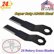 For Skidsteer Mower King Brush Hog AR400 Steel Blades Rotary Grass Cutter US