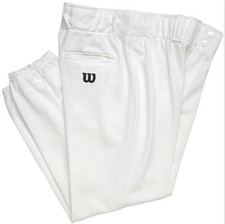 Wilson Youth Team Poly Warp Knit Baseball Pant Black Gray White Multiple Sizes