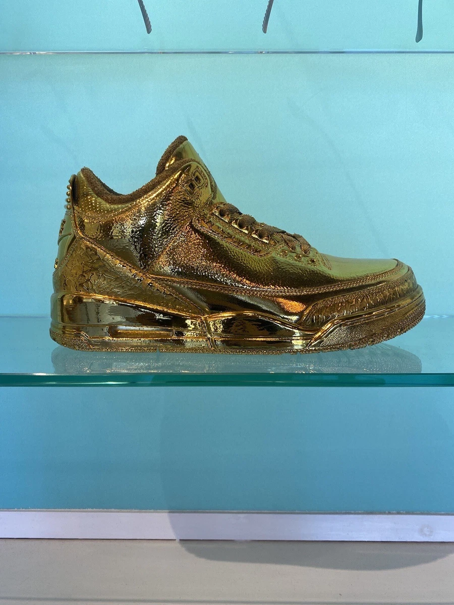 Gold plated best sale jordans