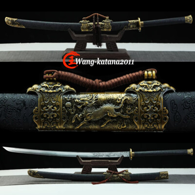 60'' Extended Chinese Kung Fu Manganese Steel Miao Dao 苗刀 Sharp Kylin Sword