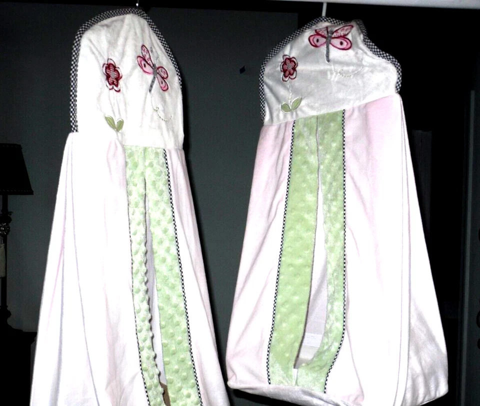 Apilador de pañales TWINS 2-Kidsline Pnk negro guinga verde libélula Ladybug flor Foto 2 de 4