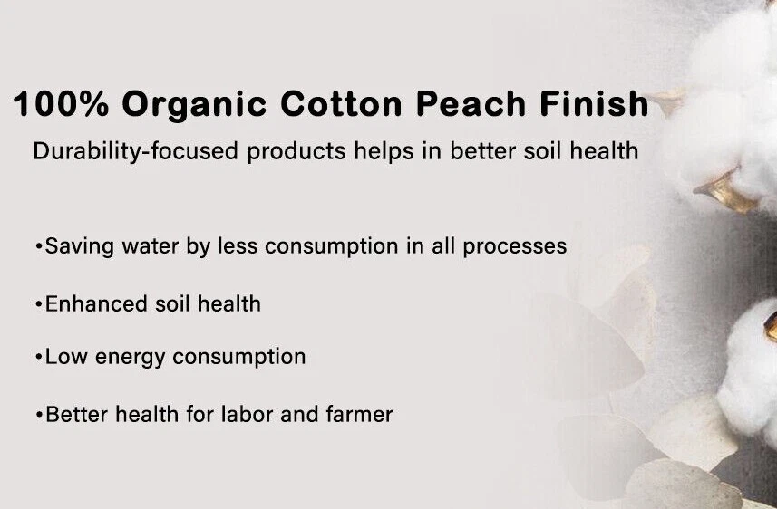 4 Piece 100% Organic Cotton Bed Sheet Set Deep Pocket 200 Thread Count Cozy Soft - Image 2 of 2