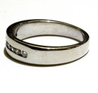 Platinum .24ct round diamond mens wedding band ring 12.4g gents size 10.75 — photo 3