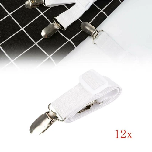 12 Verstellbar Bettlakenspanner Betttuchspanner Lakenspanner Spannbettlakenhalte - Bild 4 von 11