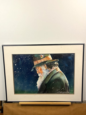Vintage Rare Find, Joseph Fettingis Framed Watercolor Painting