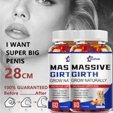 Male Enhancement Gummies Booster & Thicker Last Longer Stronger Bigger 120 Gummy