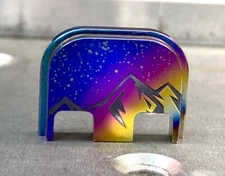  Back plate For Glock-Galaxy Moutains-Titanium Ano (CHOOSE MODEL)