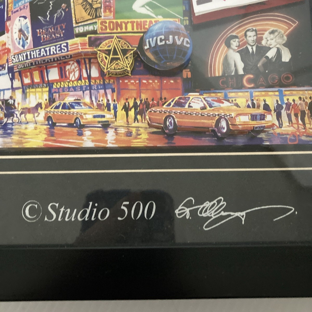 Studio 500 New York City Broadway Theatre 3-D Pop Art - Deep Frame