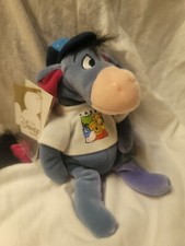 2002 Paris Eeyore UK Disney mbbp Bean Bag Plush beanie
