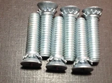 6 pcs 5/16-18 X 1-5/16"  NORS door striker plate screws Fits 1955-1962 Chevy