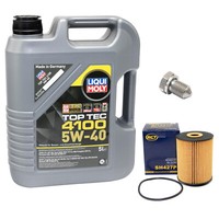 MotoröL ÖLfilter SH427P 5W40 5Liter + ÖLablassschraube FüR Audi Q7 VW Passat