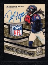 2019 Panini Spectra Vested Veterans Gold Prizm 1/1 DeAndre Hopkins Auto 0c3