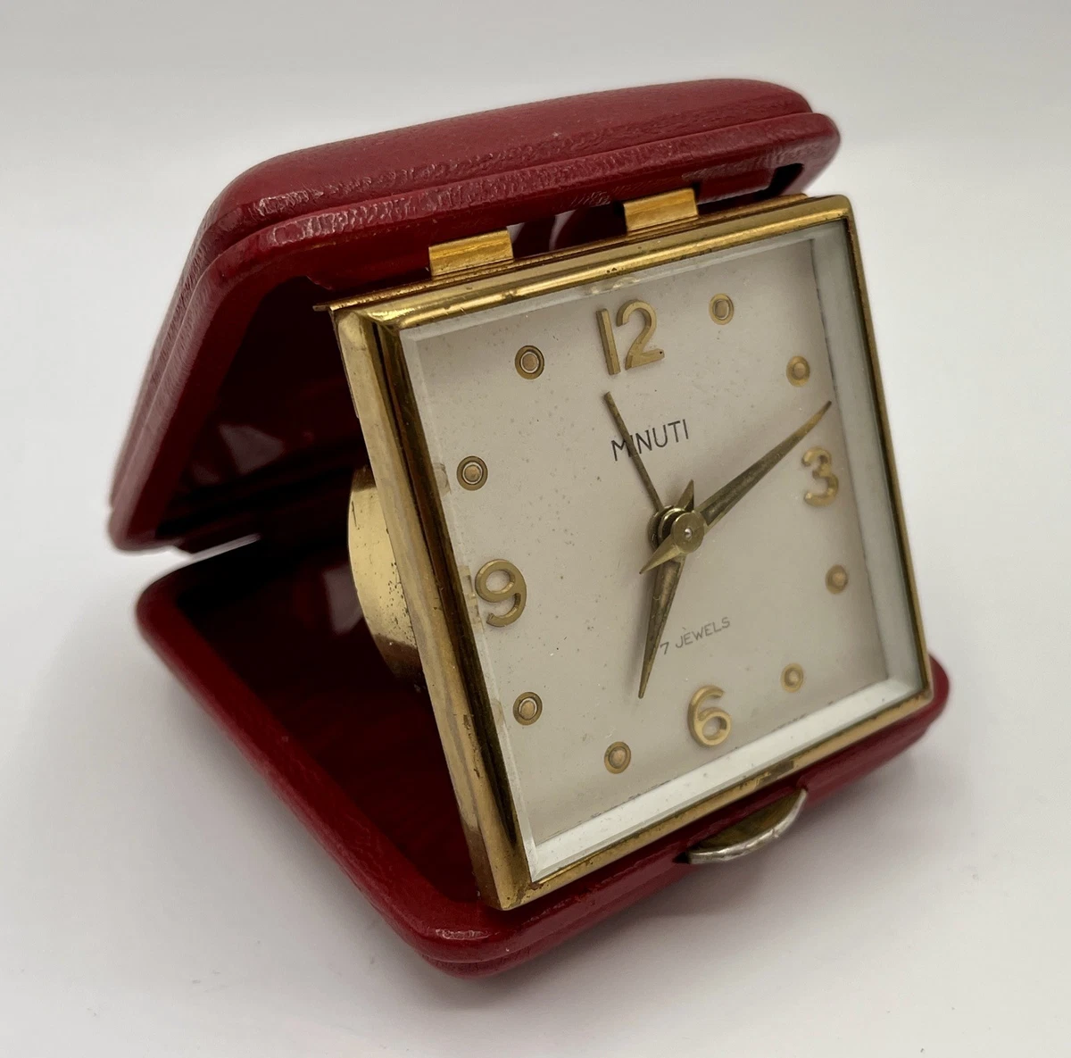 Réveil de voyage vintage quartz de luxe Vedette