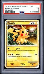 Pikachu - 2010 Pokémon World Collection Spanish Promo