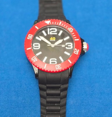 40 Nine Large Black and Red Sports watch