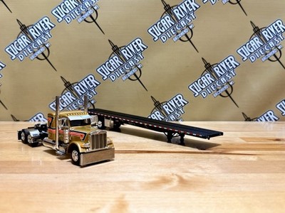 First Gear 1:64 Peterbilt 379 Ciano Con Rimorchio Ribaltabile – Coal Mac