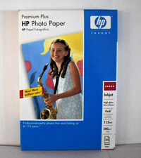 HP Premium Plus 4 X 6" High Gloss Inkjet Photo Paper 11.5 Mil 20 sheets