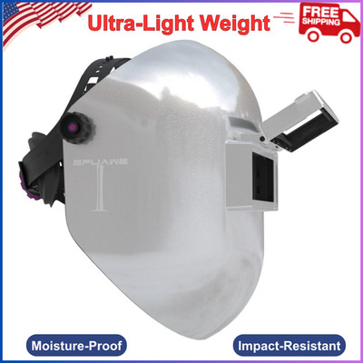 Flip Up Chopped Fiberglass Sugar Scoop Welding Helmet, Medium Cut Top And Bottom