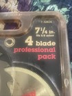 NEW/SEARS Craftsman 4 Blade Professional Pack 7 1/4" Fits 5/8 Arbor Saw Blades — photo 4
