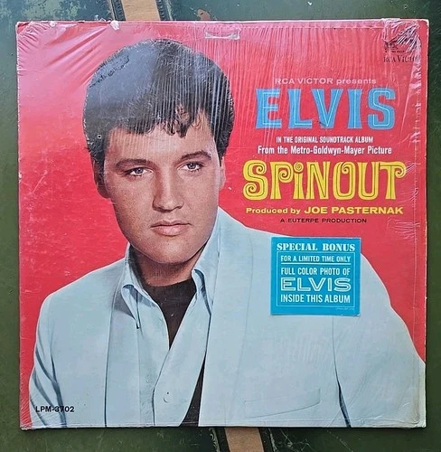 VTG Elvis Presley Spinout Soundtrack Vinyl Record 33 RPM 12" LP LPM 3702 Hype