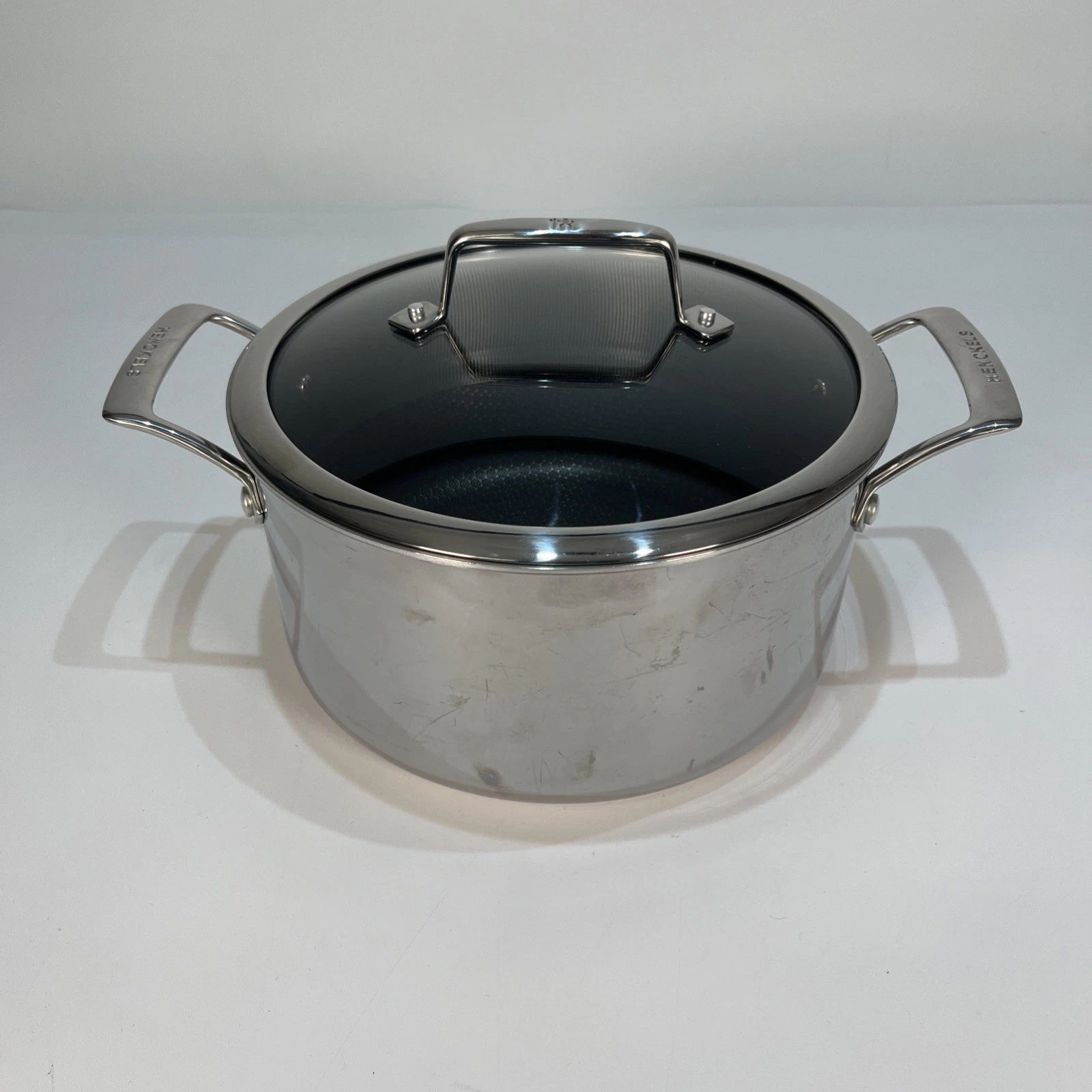 Henckels Paradigm 24cm Stockpot With Lid 5.7L Stainless Steel Good Used