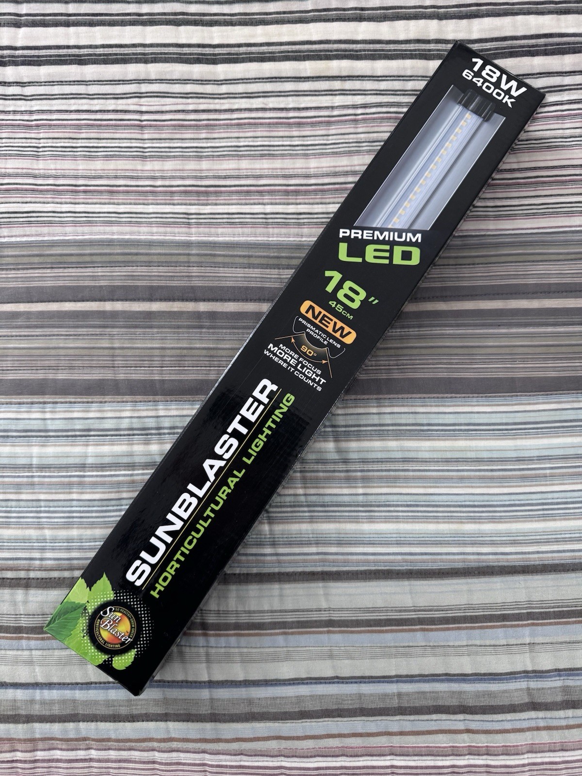 SunBlaster 18" Prism Lens 18W 6400K Full Spectrum LED Grow L