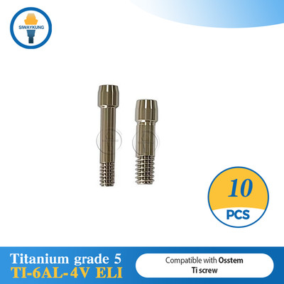 10 pcs Titanium abutment screw white Ti Screw fit to Osstem