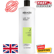 Nioxin System 2 Scalp Hair Cleanser Shampoo Natural Untreated Hair 1000 Ml
